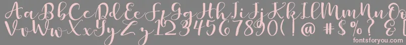 Britnees Font – Pink Fonts on Gray Background