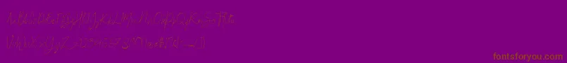Britson Font – Brown Fonts on Purple Background