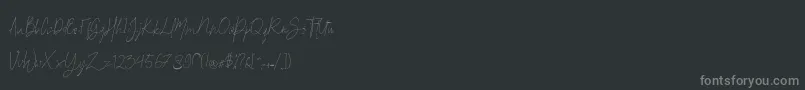 Weitere Informationen zur Britson-Schriftart Britson-Schriftart – Graue Schriften auf schwarzem Hintergrund