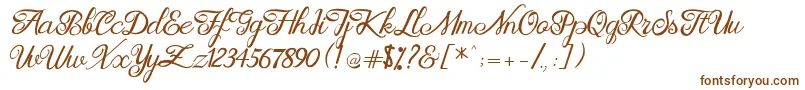 Brittania Modern Calligraphy Demo Font – Brown Fonts