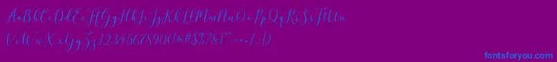 fuente brittania script demo – Fuentes Azules Sobre Fondo Morado