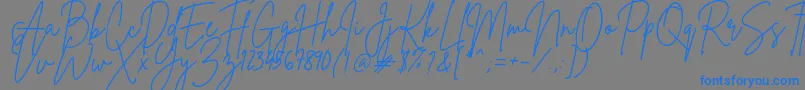 En savoir plus sur la police BrittanySignature Police BrittanySignature – polices bleues sur fond gris