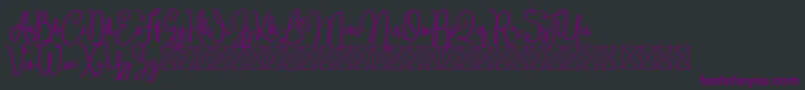 Brittney Font – Purple Fonts on Black Background