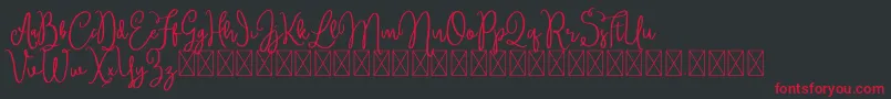 Brittney Font – Red Fonts on Black Background