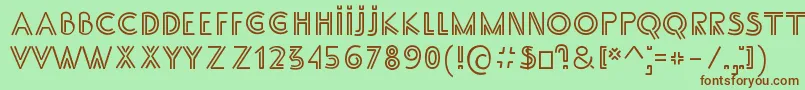 SsAdec2.0Main Font – Brown Fonts on Green Background