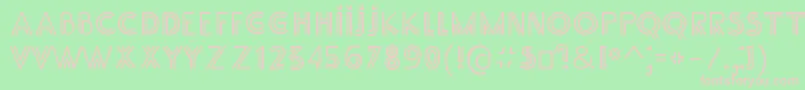 SsAdec2.0Main Font – Pink Fonts on Green Background