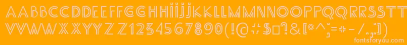 SsAdec2.0Main Font – Pink Fonts on Orange Background