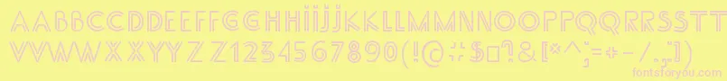 SsAdec2.0Main Font – Pink Fonts on Yellow Background