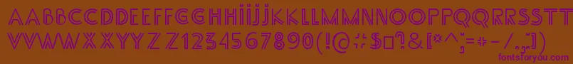 SsAdec2.0Main Font – Purple Fonts on Brown Background