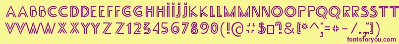 SsAdec2.0Main Font – Purple Fonts on Yellow Background