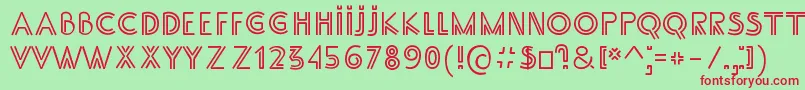 SsAdec2.0Main Font – Red Fonts on Green Background