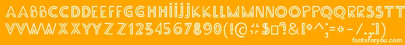 fuente SsAdec2.0Main – Fuentes Blancas Sobre Fondo Naranja