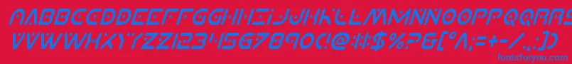 fuente Planetxcompactcondital – Fuentes Azules Sobre Fondo Rojo