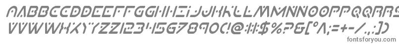 フォントPlanetxcompactcondital – 白い背景に灰色の文字