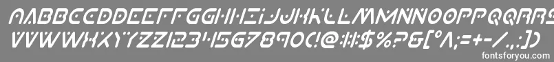 Planetxcompactcondital Font – White Fonts on Gray Background