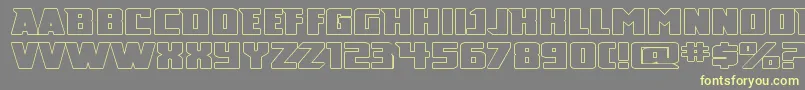 BROADD   Font – Yellow Fonts on Gray Background