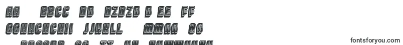 Шрифт Broadway3DFilled Italic – словацкие шрифты