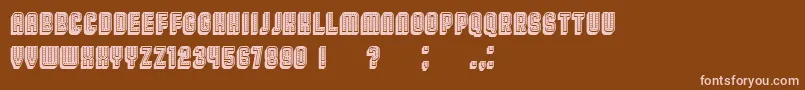 More about Broadway3DFilled Font Broadway3DFilled Font – Pink Fonts on Brown Background