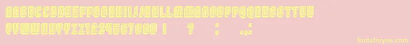 More about Broadway3DFilled Font Broadway3DFilled Font – Yellow Fonts on Pink Background