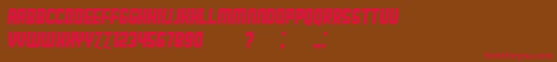 BroadwayFlat Italic Font – Red Fonts on Brown Background