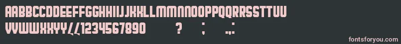 BroadwayFlat Font – Pink Fonts on Black Background