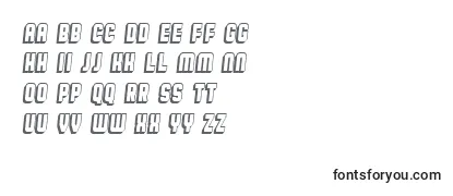 Шрифт BroadwayFlat3D Italic
