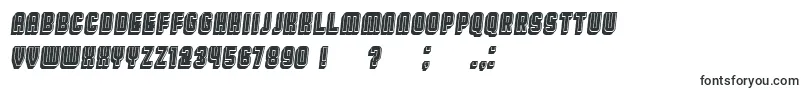 フォントBroadwayFlat3DFilled Italic – ハルクのフォント
