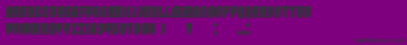Więcej informacji o czcionce BroadwayFlat3DFilled Czcionka BroadwayFlat3DFilled – czarne czcionki na fioletowym tle