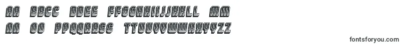 フォントBroadwayGradient3D Italic – ポーランドのフォント