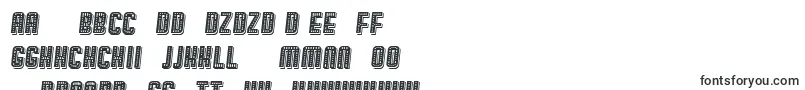 Fonte BroadwayShadow Italic – fontes eslovacas