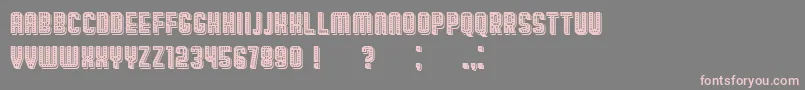 BroadwayShadow Font – Pink Fonts on Gray Background