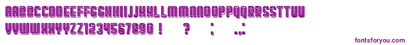 BroadwayShadow Font – Purple Fonts on White Background