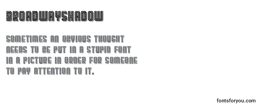 BroadwayShadow Font