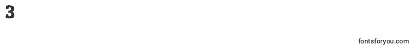 EnschederandomXboldRegular Font – Fonts for Digit 3