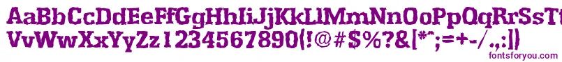 Шрифт EnschederandomXboldRegular – фиолетовые шрифты