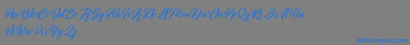 Broda   Dafont Font – Blue Fonts on Gray Background