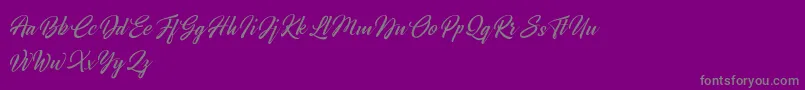 Broda   Dafont Font – Gray Fonts on Purple Background