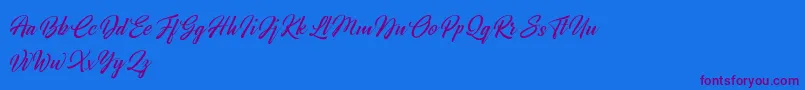 Шрифт Broda   Dafont – фиолетовые шрифты на синем фоне