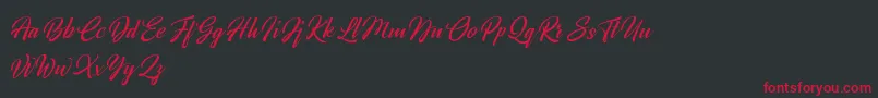 Broda   Dafont Font – Red Fonts on Black Background
