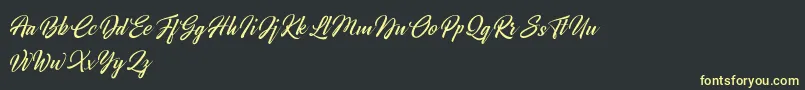 Broda   Dafont Font – Yellow Fonts on Black Background