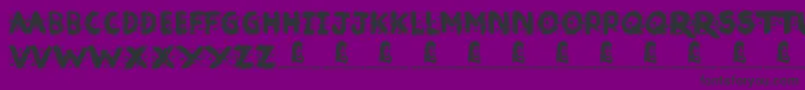 Broken Ink Font – Black Fonts on Purple Background