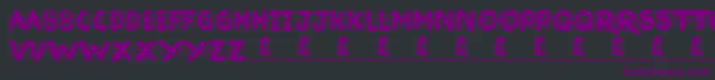 Broken Ink Font – Purple Fonts on Black Background