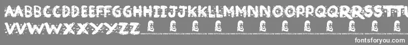 Broken Ink Font – White Fonts on Gray Background