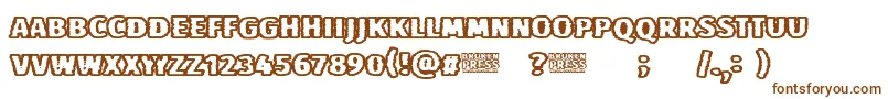 Broken Press Font – Brown Fonts