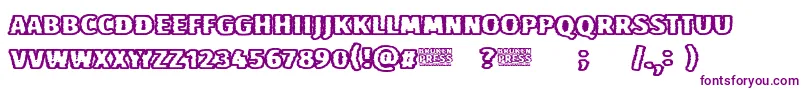 Broken Press Font – Purple Fonts