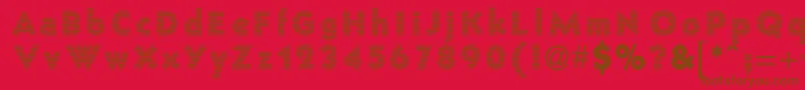 FenceWire Font – Brown Fonts on Red Background