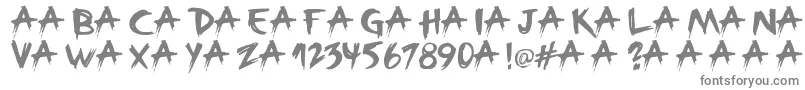 Broken-Schriftart – Graue Schriften auf weißem Hintergrund
