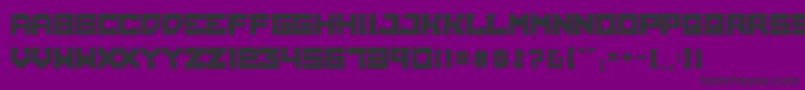 BrokenMachine Font – Black Fonts on Purple Background