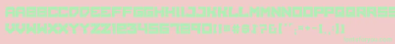 BrokenMachine Font – Green Fonts on Pink Background