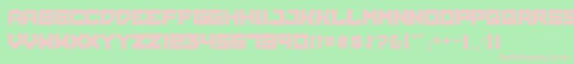 Шрифт BrokenMachine – розовые шрифты на зелёном фоне